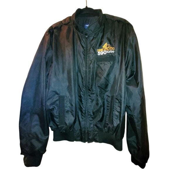 Vintage Case International 590 Turbo Jacket By Holloway Black Size L - Picture 1 of 10
